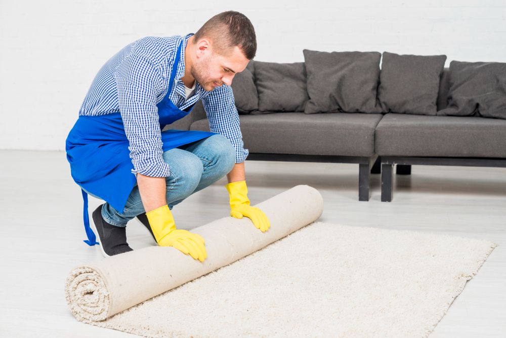 UK carpet cleaning guide showing deep cleaning steps