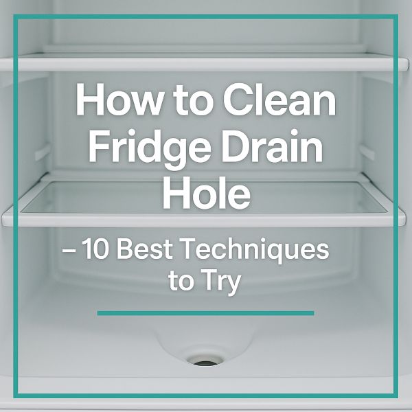 How to Clean Fridge Drain Hole – 10 Best Techniques to Try