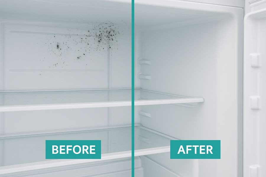 how to clean fridge with baking soda and vinegar