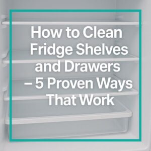 How to Clean Fridge Shelves and Drawers