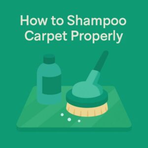 How to Shampoo Carpet Properly