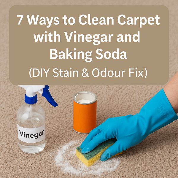 how to clean carpet with vinegar and baking soda