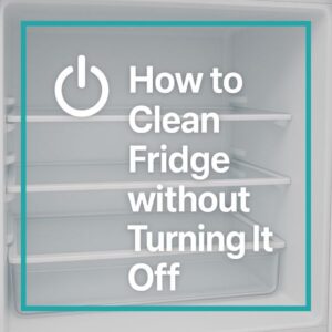 how to clean fridge without turning it off