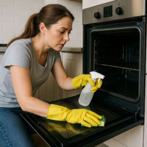 how to clean an oven