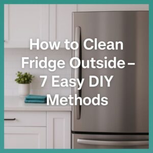 How to Clean Fridge Outside